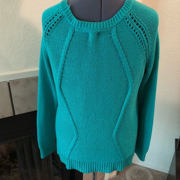 Teal/Green Sweater - Picture 3 of 4